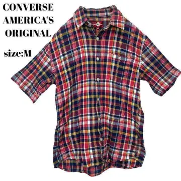CONVERSE AMERICA'S ORIGINAL 셔츠 M 체크 무늬