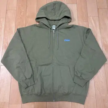 CHALLENGER BAR LOGO ZIP HOODIE 사이즈 L 카키