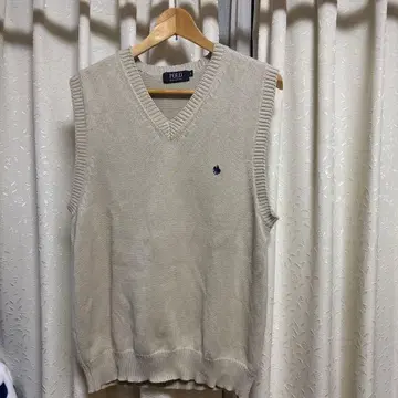 Polo 베이지 니트 베스트