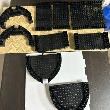 LEGO 선체 부품 블랙 (블랙 펄 호의 것 2세트)