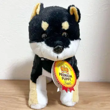 [ 택 포함 새상품 ] 프리미엄 퍼피 블랙 시바 봉제 인형