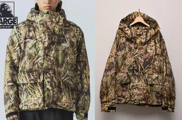 XLARGE 엑스라지 래글런 퍼 후드 자켓 카모플라주