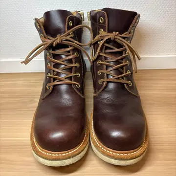 슬로우 웨어 라이온 워크 부츠 다크 브라운 사이드 지퍼