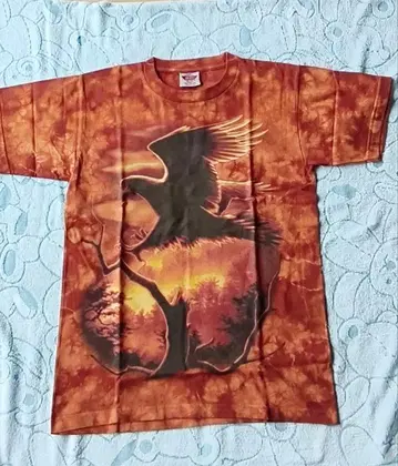 새상품 ROCK EAGLE 독수리 그래픽 T셔츠 M