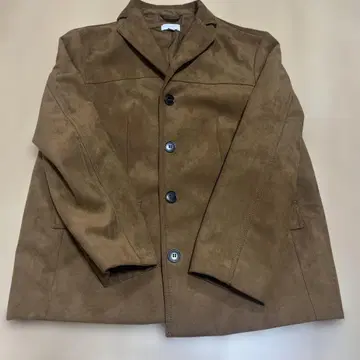 H&M 브라운 스웨이드 테일러드 자켓 US S