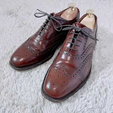 [컨디션 최상] LOAKE 로크 가죽 신발 25cm 윙팁 메달리온