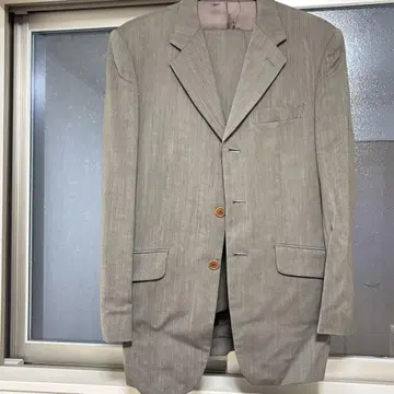 폴스미스 그레이 브라운 정장 자켓 상하의 세트 얇은 소재 여름용