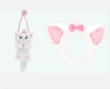 마리 귀 달린 머리띠와 봉제 인형 세트