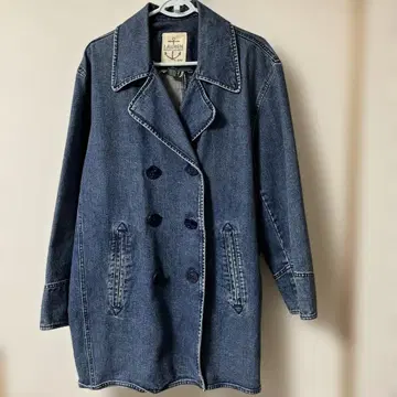 랄프 로렌 더블 브레스트 데님 자켓 코트