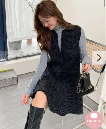 미사용 새상품) TWEEDDRESS 트위드 원피스 벌스데이 바쉬