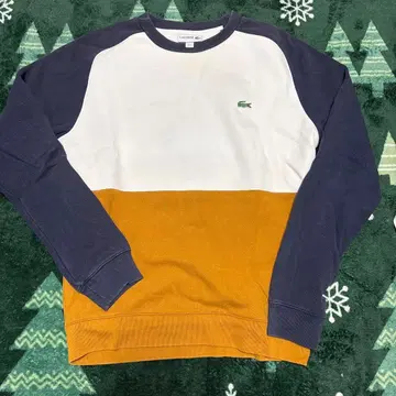 LACOSTE 트레이닝복 US M 화이트/네이비/오렌지
