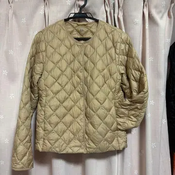 UNIQLO WARM PADDED 퀼팅 자켓 베이지
