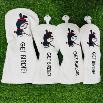 새상품 4세트 도라에몽 골프 클럽 헤드커버 1+3W+5W+UT 화이트