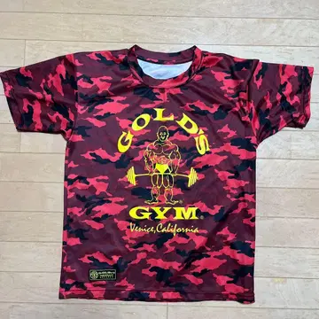 골드짐 GOLD'S GYM 드라이 셔츠 카모플라주 M 사이즈