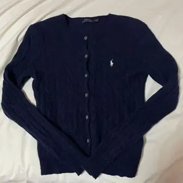 폴로 랄프로렌 케이블 니트 가디건 울 캐시미어