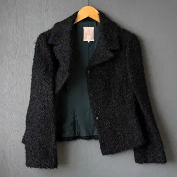 새상품급 시빌라 모헤어 울 혼방 니트 자켓 블랙 L 일본제