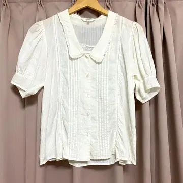 MOUSSY 블라우스 화이트