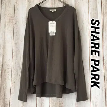[ 미사용 ] SHARE PARK 카키 티셔츠 상의