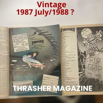 Thrasher 1988. ?/1987july 앞뒤 표지 없음