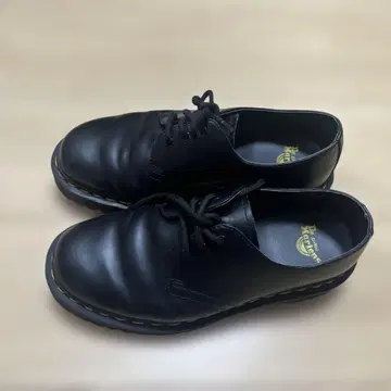 블랙 가죽 레이스업 신발 EU38