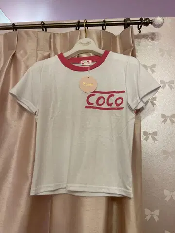 COCO 로고 반팔 셔츠 화이트