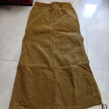 (101) 코듀로이 롱 스커트 브라운