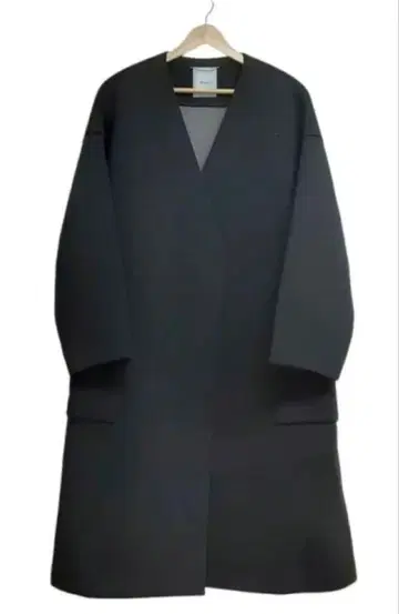 에부르 본딩 코트 노카라 블랙 38