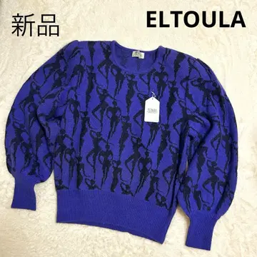 ELTULA 스웨터 니트 레트로 개성있음 [새상품] 정가 19,800엔