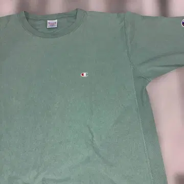 Champion Reverse Weave T셔츠 X-Large 그린