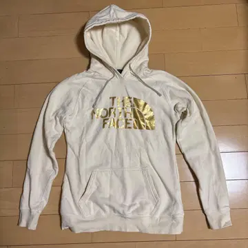 THE NORTH FACE 아이보리 후드 부착 후드티 S