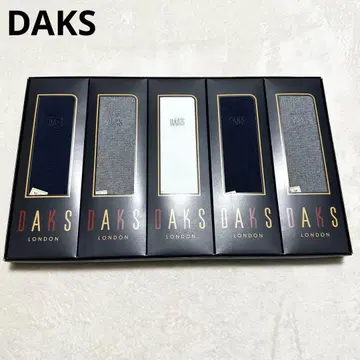 미사용 새상품 DAKS 양말 5켤레 네이비 그레이 화이트 24~26cm