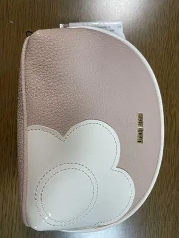 MARY QUANT 꽃 모티브 파우치 핑크