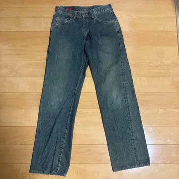 EDWIN 데님 팬츠 다크 블루 아메카지 스트릿