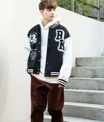 Black Air 그린 바시티 자켓 새상품급 2XL