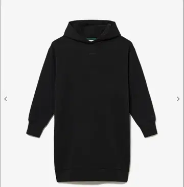 LACOSTE 후드 부착 원피스 블랙 38