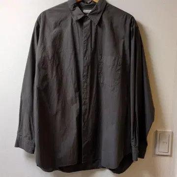 steven alan 그레이 긴팔 셔츠 8111-149-0946
