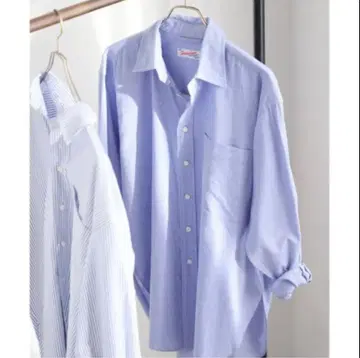 Spick&Span 옥스 루즈 셔츠 (색스 블루)