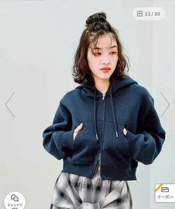 LEPSIM ZIP 숏 후드티