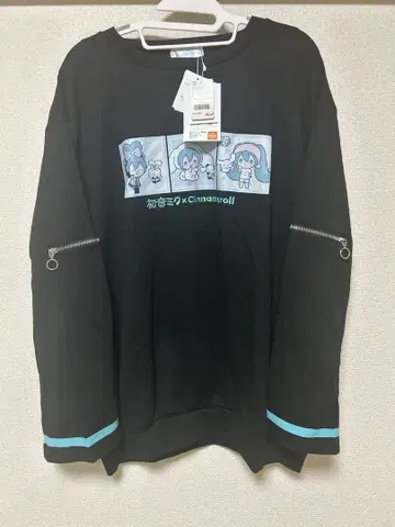 하츠네 미쿠 시나모롤 콜라보 맨투맨 트레이닝복 시마무라 M 사이즈