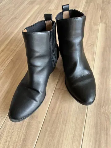 [ 구제 의류 ] 블랙 가죽 숏부츠