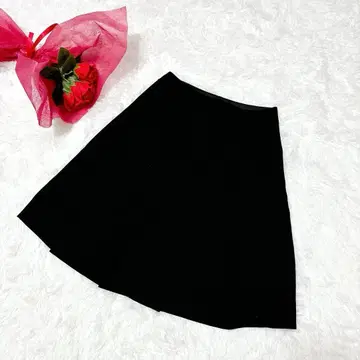 케이트 스페이드 뉴욕 [ 0 ] 플리츠 스커트 무릎 아래 블랙 새상품급