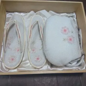 기모노 가방 조리 세트 비즈 마감
