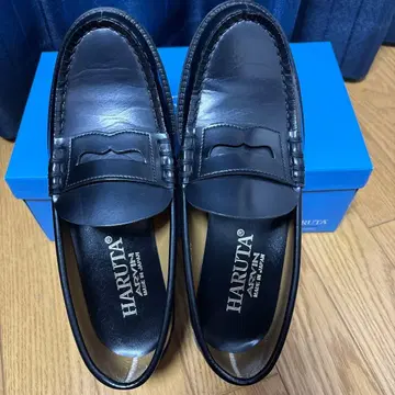 HARUTA 블랙 로퍼 일본제