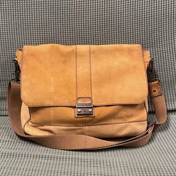 [FOSSIL] 남성용 숄더백 가죽 베이지