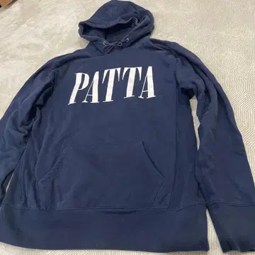 PATTA 파타 맨투맨 후드티 사이즈 L 네이비