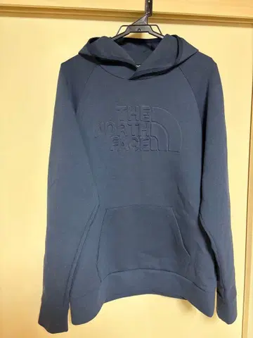 THE NORTH FACE 로고 후드티 네이비