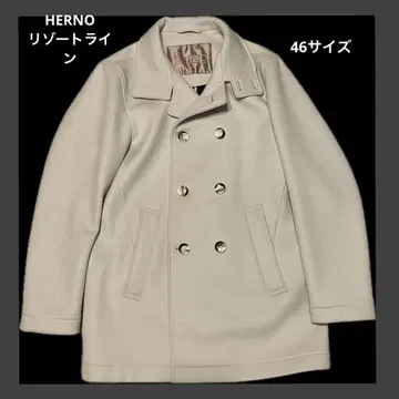 HERNO 울 캐시미어 피코트 46