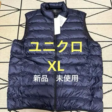 새상품 미사용 유니클로 다운 베스트 XL 네이비