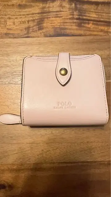폴로 랄프로렌 접이식 지갑 POLO 핑크 이단 접이식 지갑 새상품급