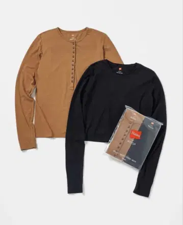 Hanes forBIOTOP HENLEY NECK&CREW NECK EX